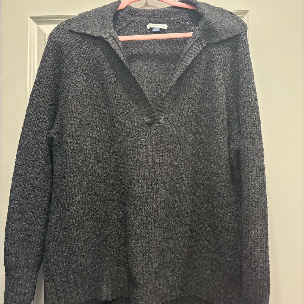 Oversized American Eagle Charcoal Sweater